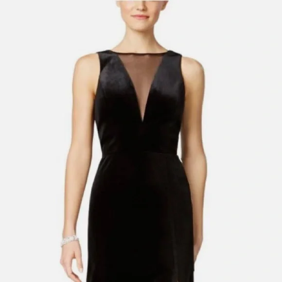 Night Way Collections | Dresses | Night Way Black Velvet Sleeveless Vneck  Dress | Poshmark